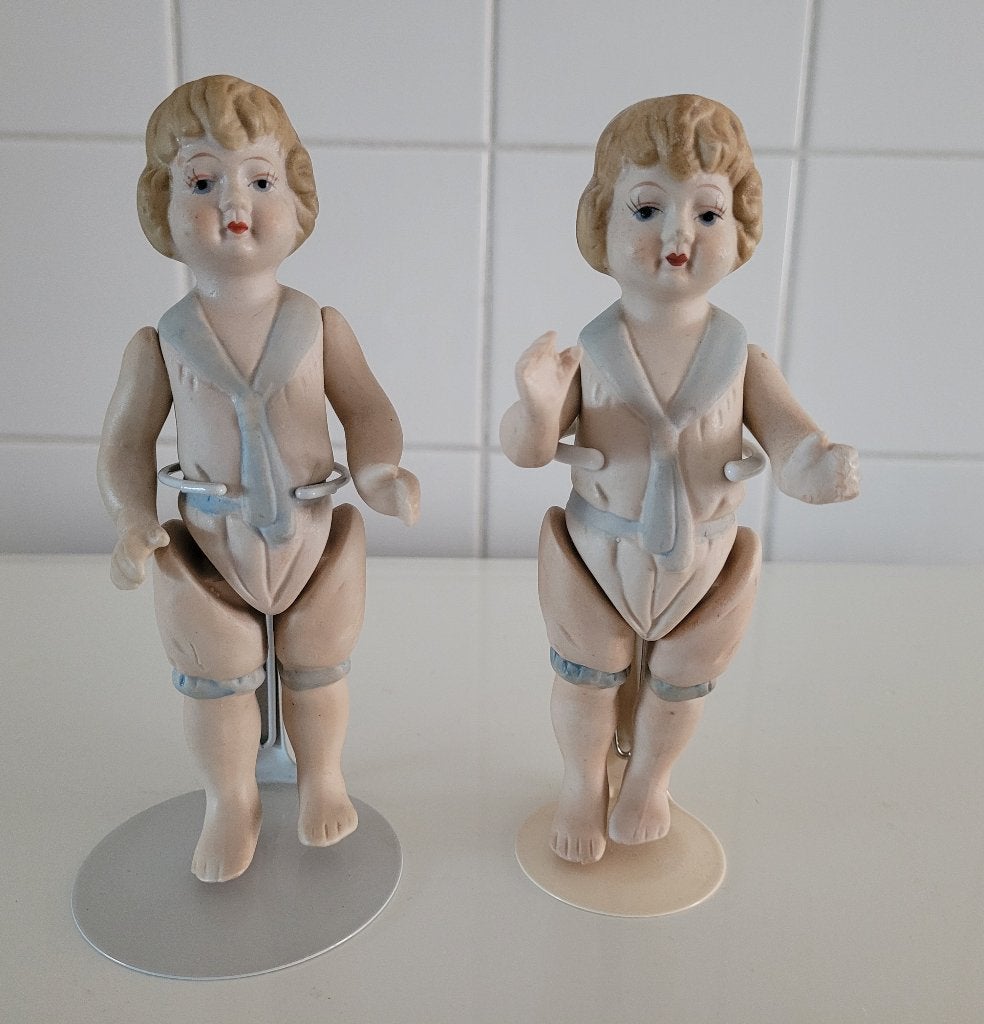 Reproductie matroos popje van biscuit bisque porselein, Antiek en Kunst, Ophalen of Verzenden