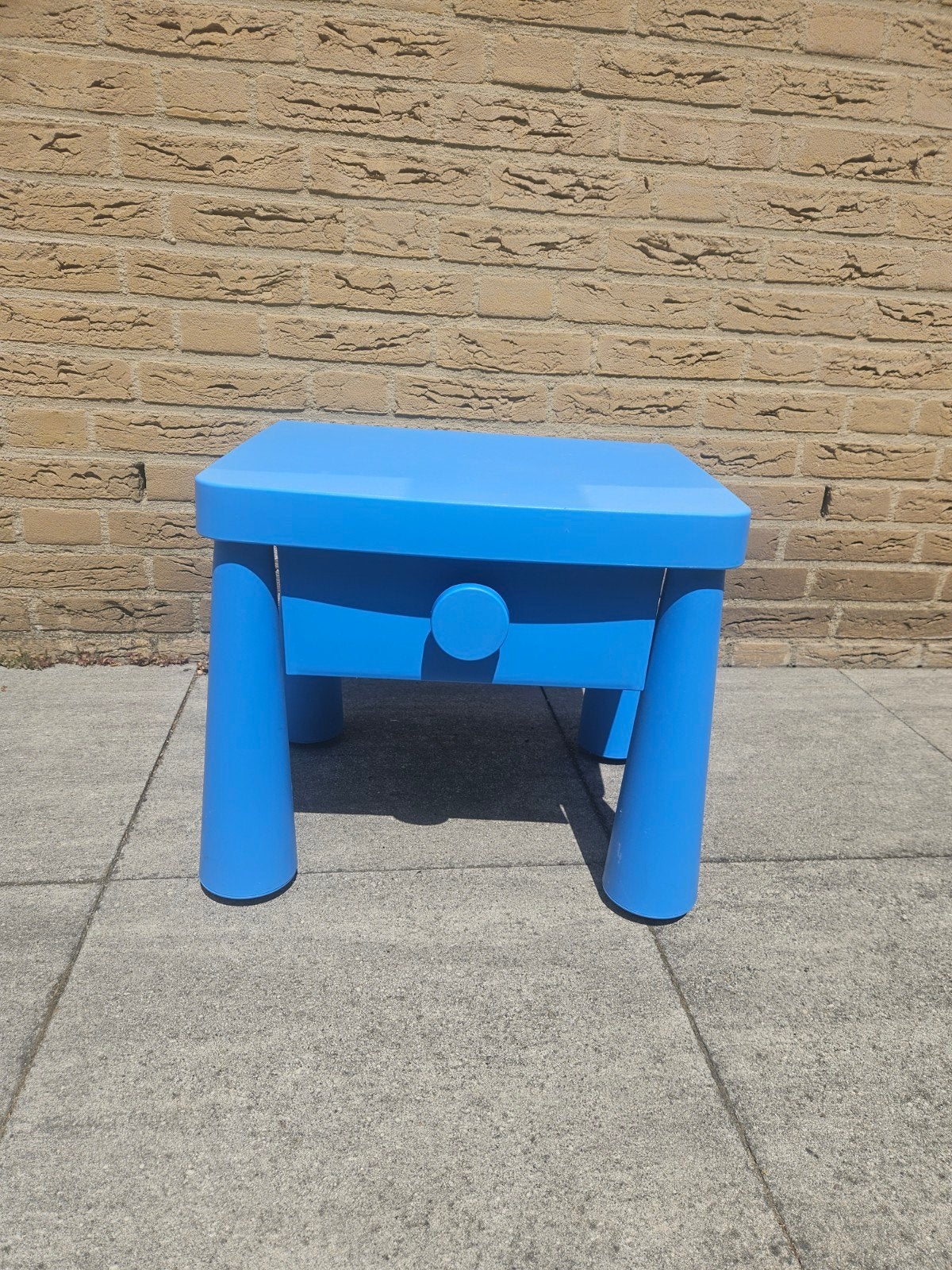 Nachtkastje Mammut Ikea blauw, Ophalen, Minder dan 50 cm, 75 tot 100 cm