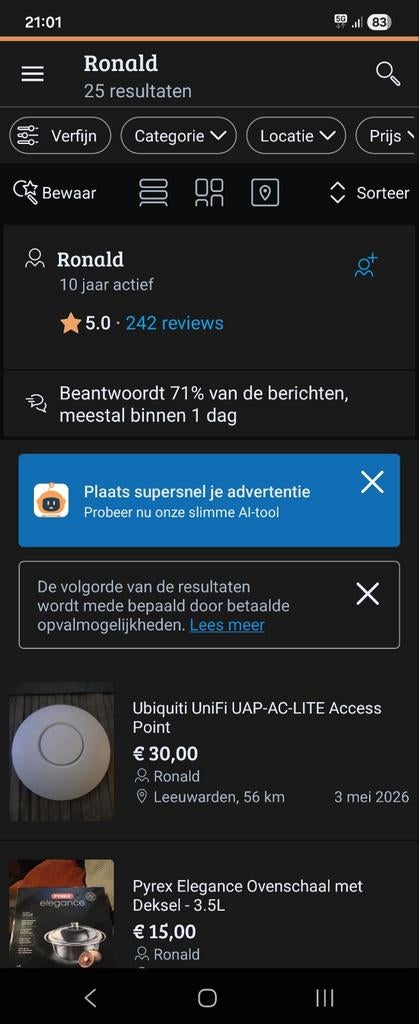 Pas op voor deze oplichter..!!!!, Ophalen