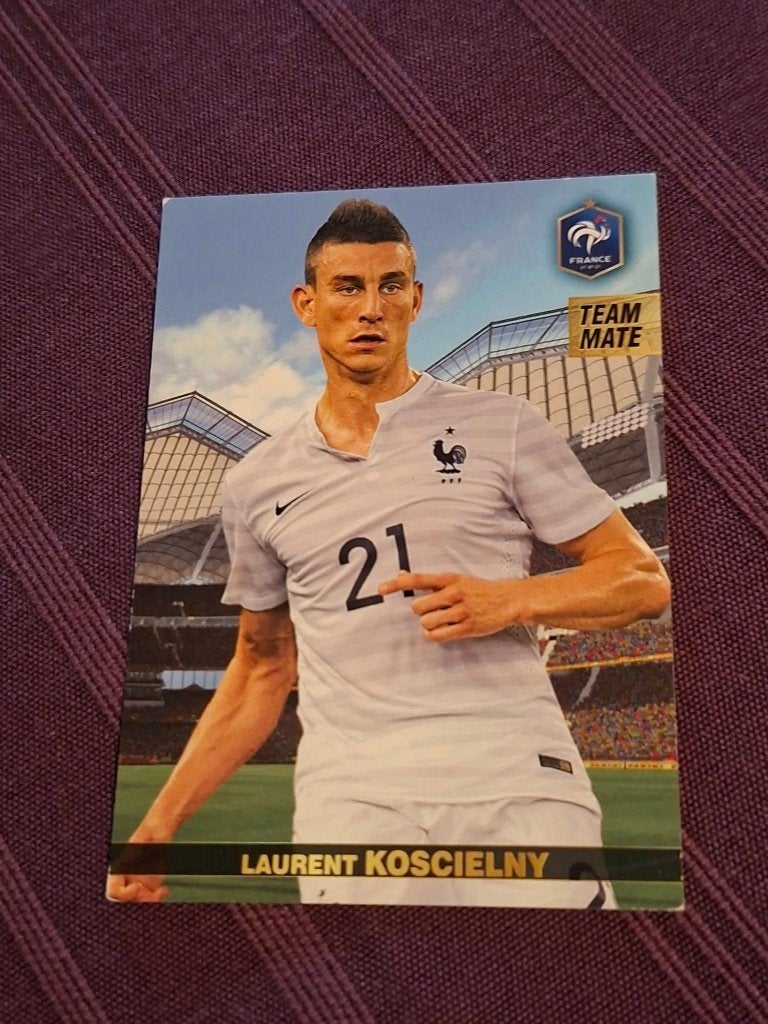 Panini / Voetbalkaart / Laurent Koscielny / Frankrijk, Ophalen of Verzenden, Gebruikt, Buitenlandse clubs, Poster, Plaatje of Sticker