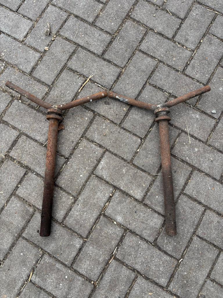 Dubbellucht spindels - Set van 2 (38 cm en 41 cm), Ophalen, Gebruikt, Universele onderdelen