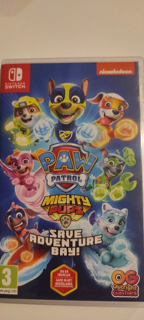 Switch Paw patrol mighty pups save Adventure bay, Avontuur en Actie, 2 spelers, Ophalen of Verzenden, Zo goed als nieuw