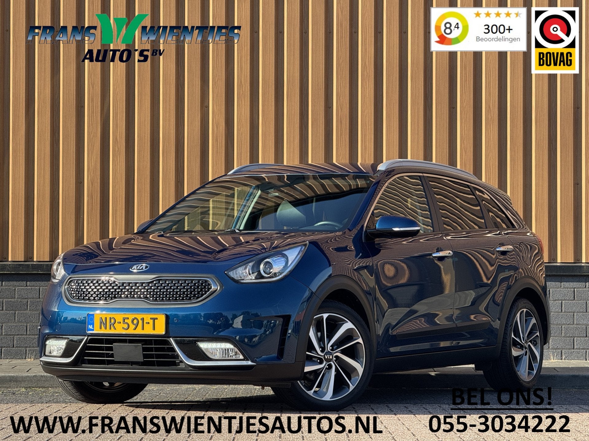 Kia Niro 1.6 GDi Hybrid ExecutiveLine | Apple carplay | Jbl, Gebruikt, Blauw, 23 km/l, 44 pk