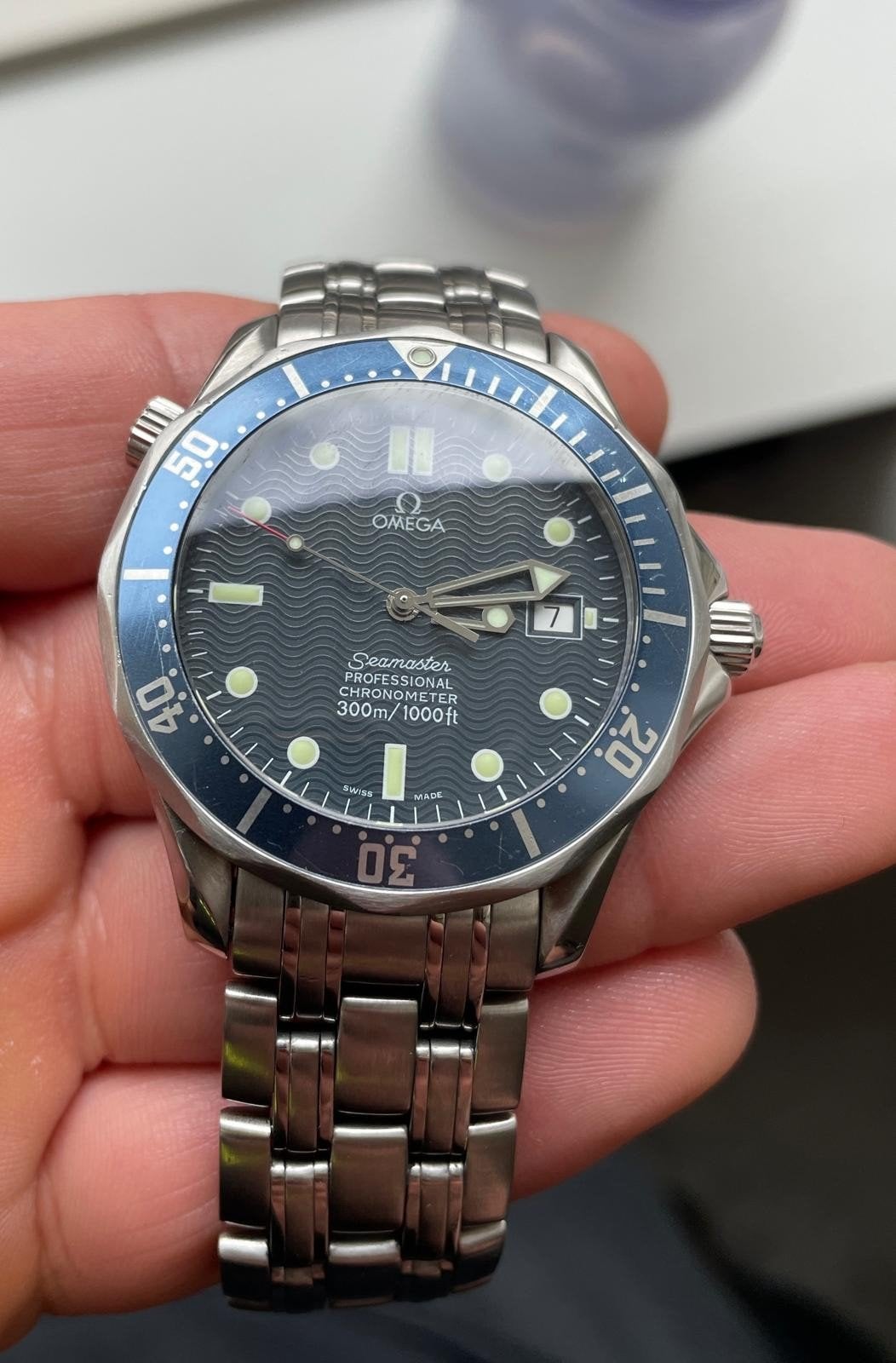 Omega Seamaster, Sieraden, Tassen en Uiterlijk, Horloges | Heren, Ophalen of Verzenden, Gebruikt, Staal, Omega