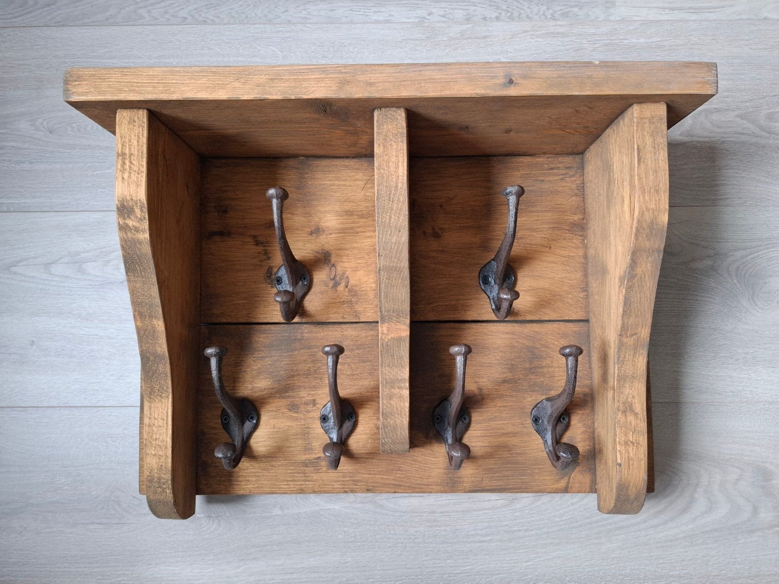 Houten kapstok Huisje sfeer, Ophalen, Zo goed als nieuw