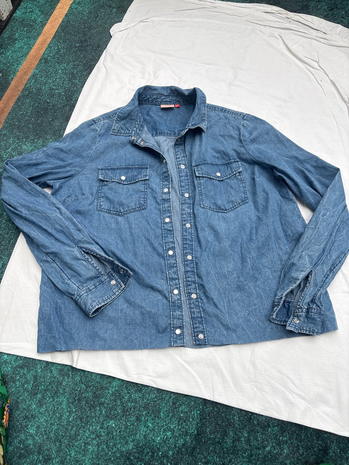 ONLY spijkerblouse maat 36 (S), Ophalen of Verzenden, Zo goed als nieuw, Maat 36 (S), Blauw