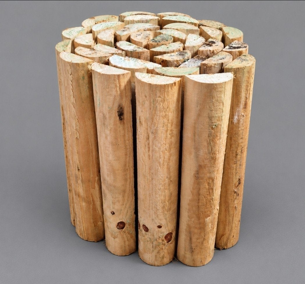 2 stuks Houten rolborder voor tuin en perk, Tuin en Terras, Ophalen, Nieuw, Minder dan 25 cm, Border