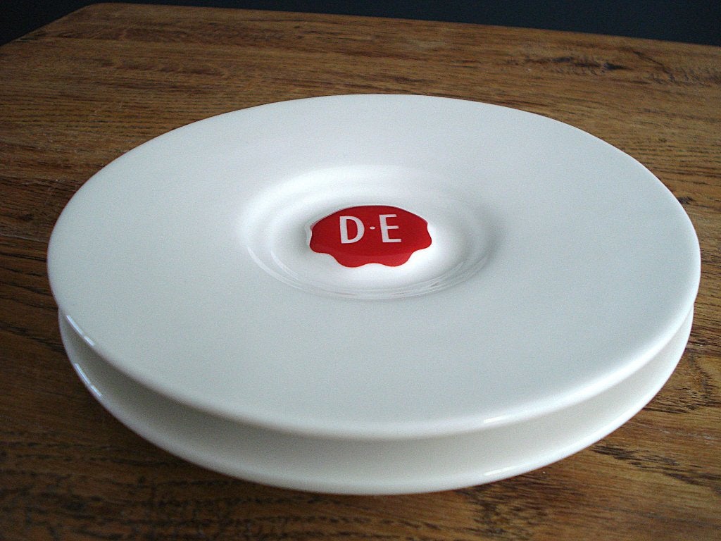 NIEUW: 2x DE Douwe Egberts koffie schotels, Overige merken, Nieuw, Ophalen of Verzenden, Overige stijlen