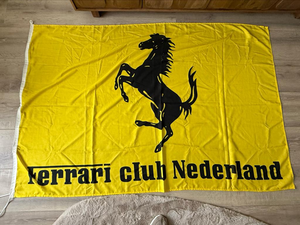 Vlag “Ferrari Club Nederland”, Diversen, Vlaggen en Wimpels, Ophalen of Verzenden