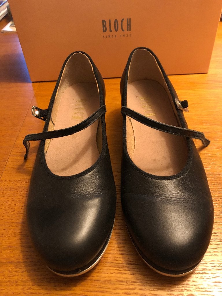 Tapdansschoenen Bloch maat 9 zwart leder dames, Ophalen of Verzenden, Gebruikt, Schoenen