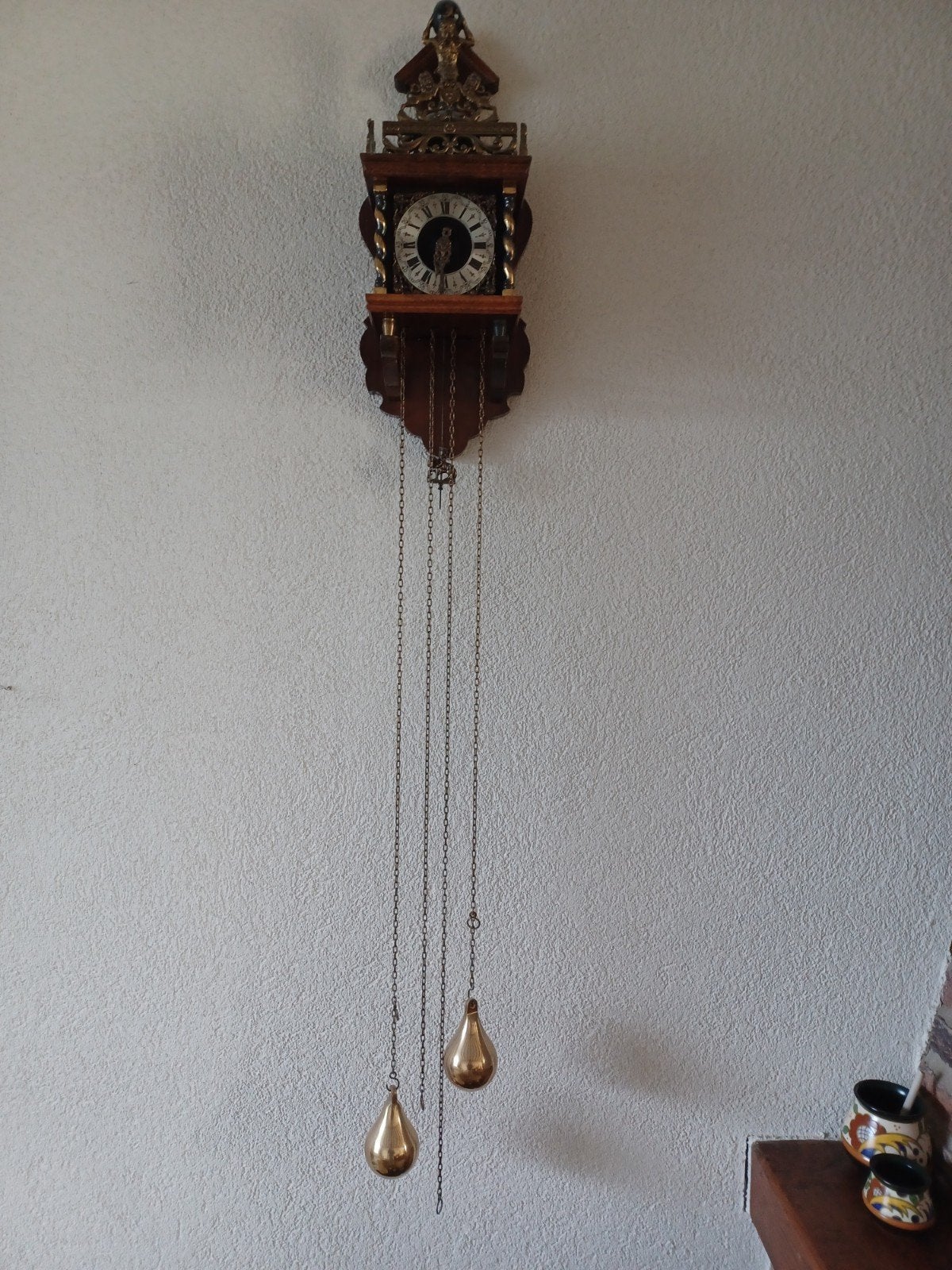 te koop klok, Ophalen
