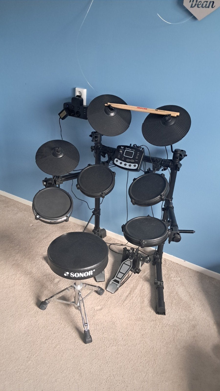 CLX Fusion 710 Elektronisch Drumstel met Sonor Kruk, Muziek en Instrumenten, Ophalen, Zo goed als nieuw, Overige merken, Elektronisch