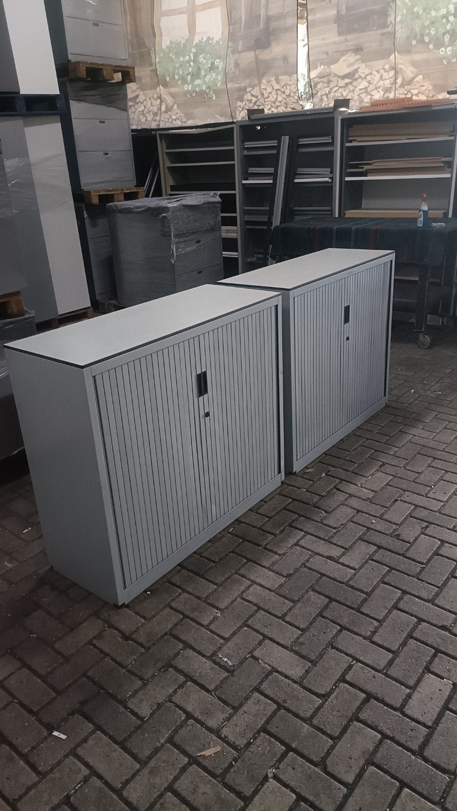 Aspa halfhoge metalen roldeurkasten archiefkasten, Huis en Inrichting, Aspa halfhoge metalen roldeurkasten archiefkasten, Gebruikt