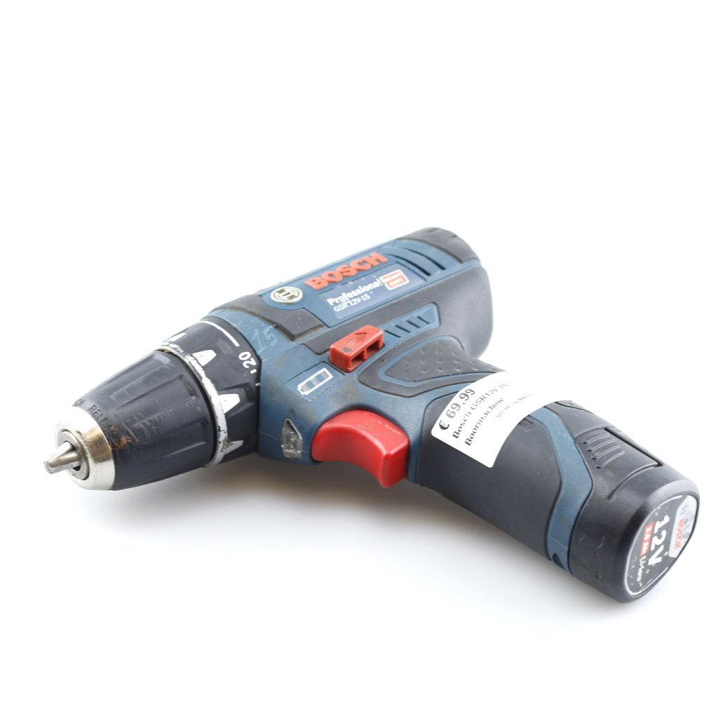 Bosch GSR12V-15 Boormachine, Bosch, Zo goed als nieuw, Support@bosch.com, Robert Bosch GmbH
Robert-Bosch-Platz 1
70839 Gerlingen-SchillerhÃ¶he
Germany