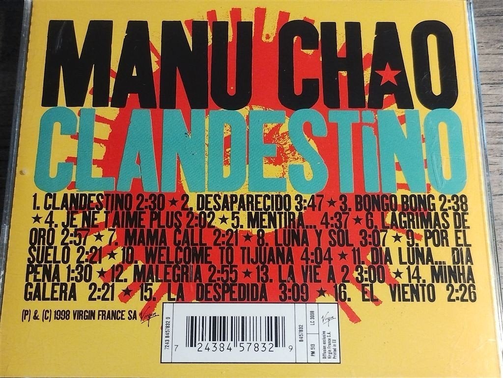 Manu Chao – Clandestino, Ophalen of Verzenden, Gebruikt