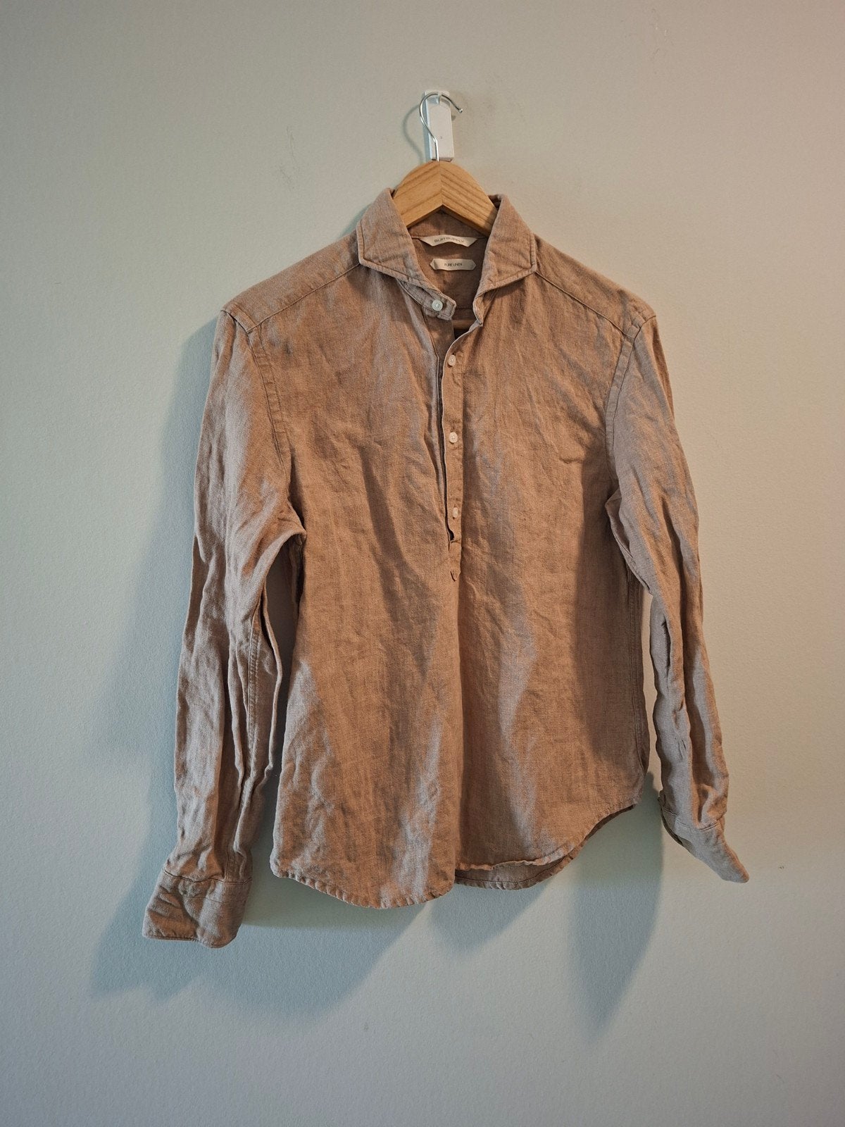 Suite Supply puur linnen overhemd maat 37/38 (XS), Ophalen of Verzenden, Zo goed als nieuw, Wit, Halswijdte 38 (S) of kleiner