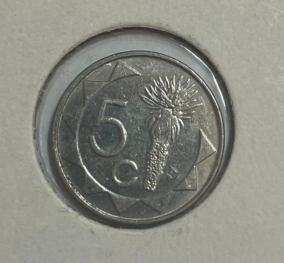 5 cent Namibië 2002, Ophalen of Verzenden, Overige landen