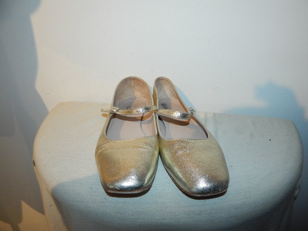 O'dare gouden ballerina look instappers bandje zacht leer38, Kleding | Dames, Overige kleuren, Verzenden, Instappers, O'dare