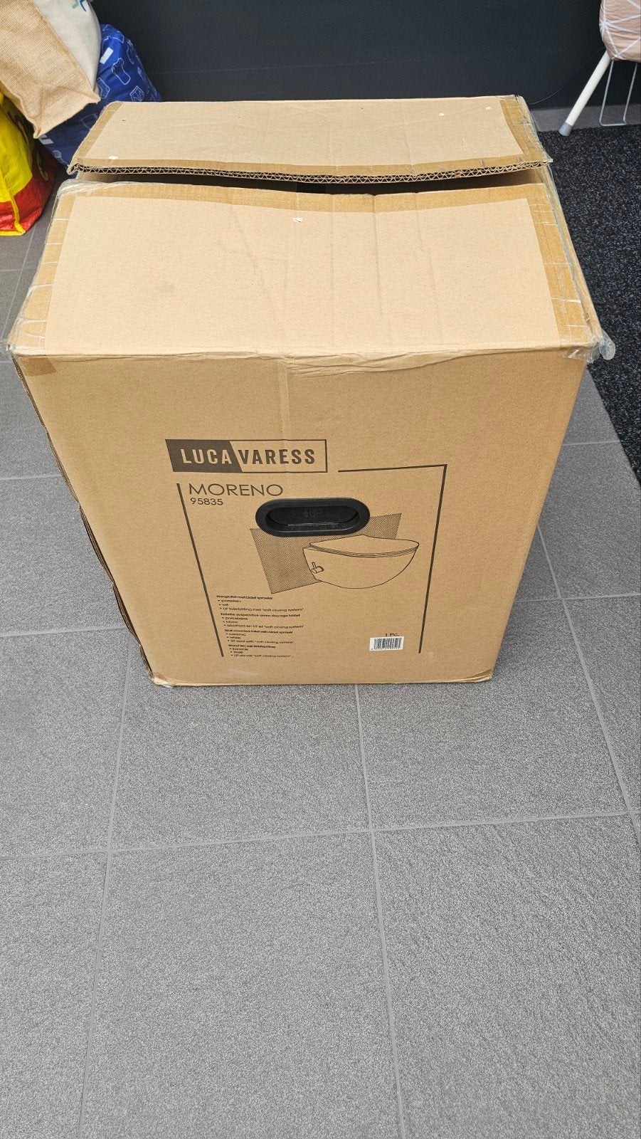 Nieuwe Luca Varess Moreno Toiletpot met Zitting, Doe-het-zelf en Verbouw, Sanitair, Ophalen, Nieuw, Toilet