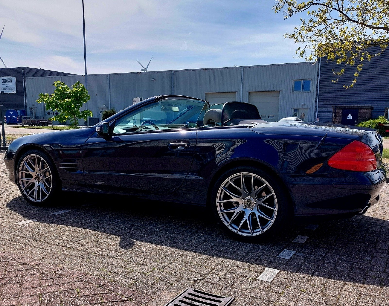 Mercedes-Benz SL 350 3.7 V6| Koningsblauw | 20" AMG | UNIEK, Auto's, Automaat, Cabriolet, Grijs, Automatische klimaatregeling