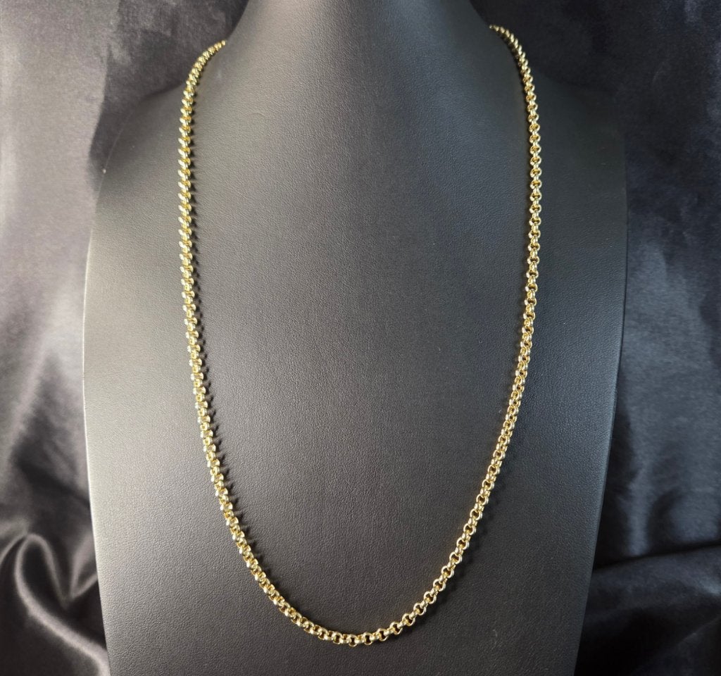 Vintage gouden jasseron ketting. 2026/698