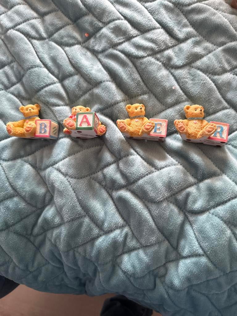 Decoratieve Beertjes met Letters 'BEAR', Ophalen, Beer, Zo goed als nieuw, Klein (minder dan 20 cm)