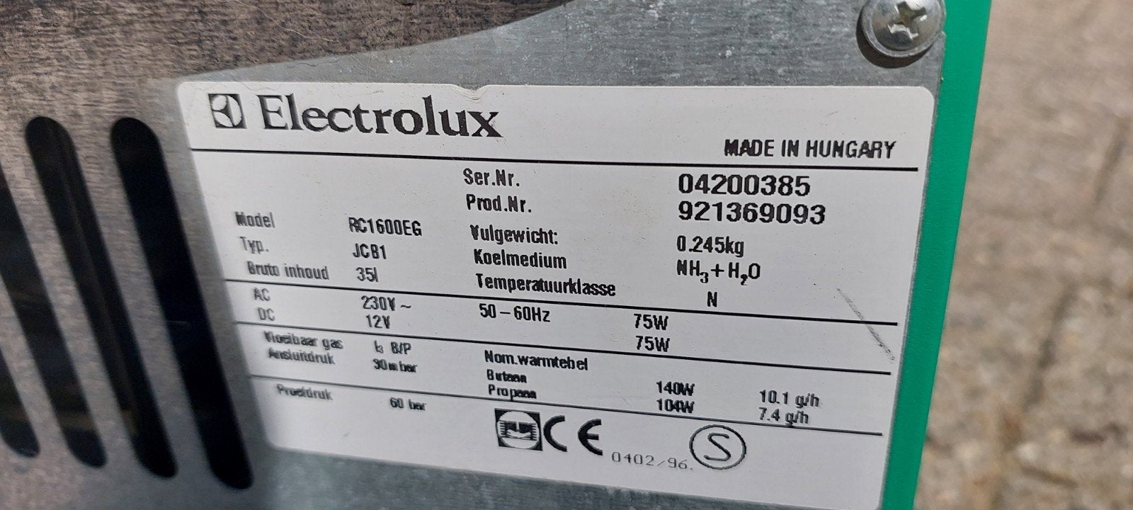 koelbox Electrolux, Ophalen, Zo goed als nieuw