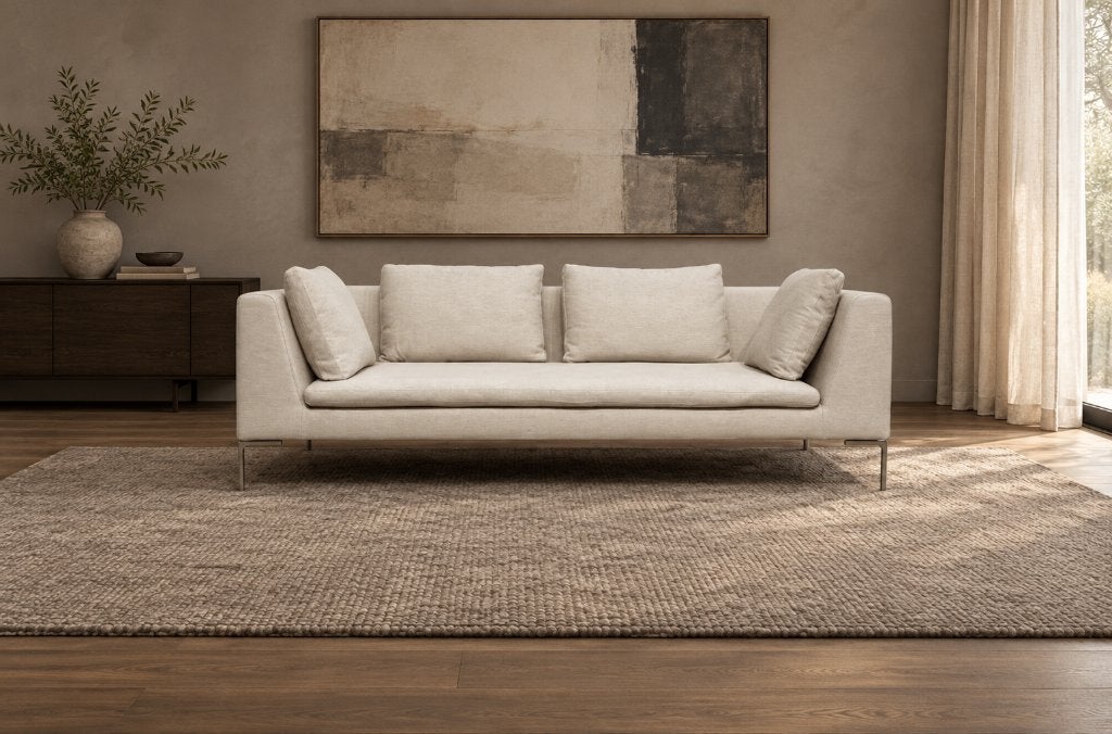 NIEUW B&B Italia Charles 3-Zits Ecru + GARANTIE | NP €9.500, Design Bank Bankstel Zetel 3-Zits B&B Italia, 75 tot 100 cm, Www.designplaats.nl