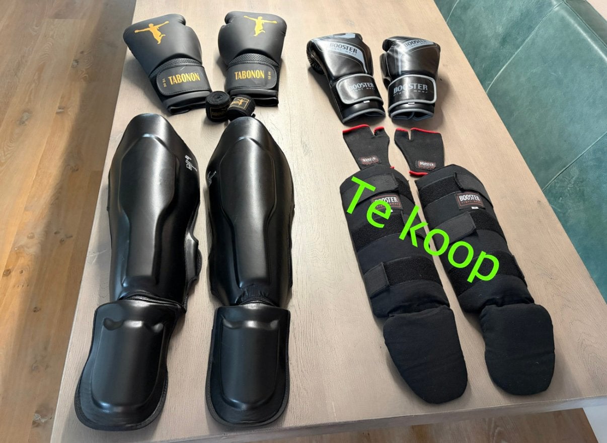Zoon (en vader) complete set kickboksen kind maat M, 10 oz, Overige, Vechtsportbescherming, Zo goed als nieuw, Maat M