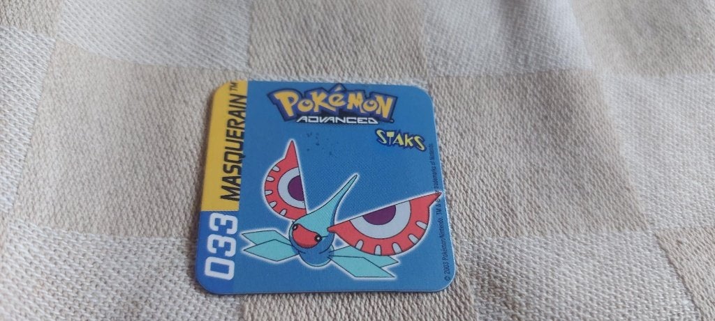 pokemon magneet panini staks Masquerain, Hobby en Vrije tijd, Ophalen of Verzenden, Nieuw, Overige typen