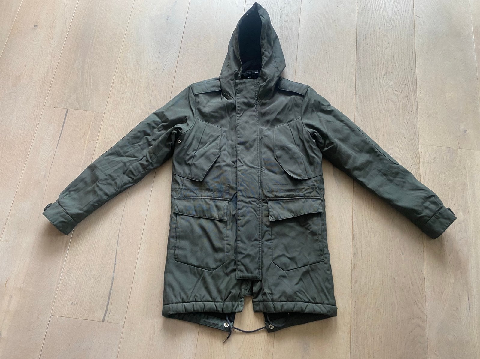 The kooples parka jas groen, Ophalen of Verzenden, Zo goed als nieuw, Maat 46 (S) of kleiner, Groen
