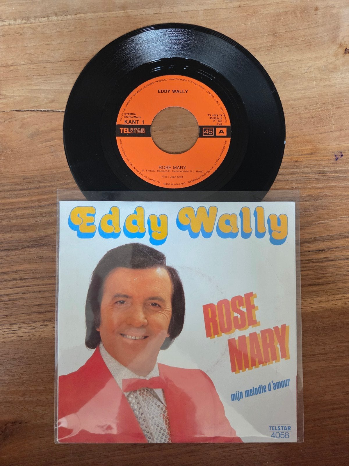 Eddy Wally - Rose Mary, Ophalen of Verzenden, Gebruikt, 7 inch, Pop