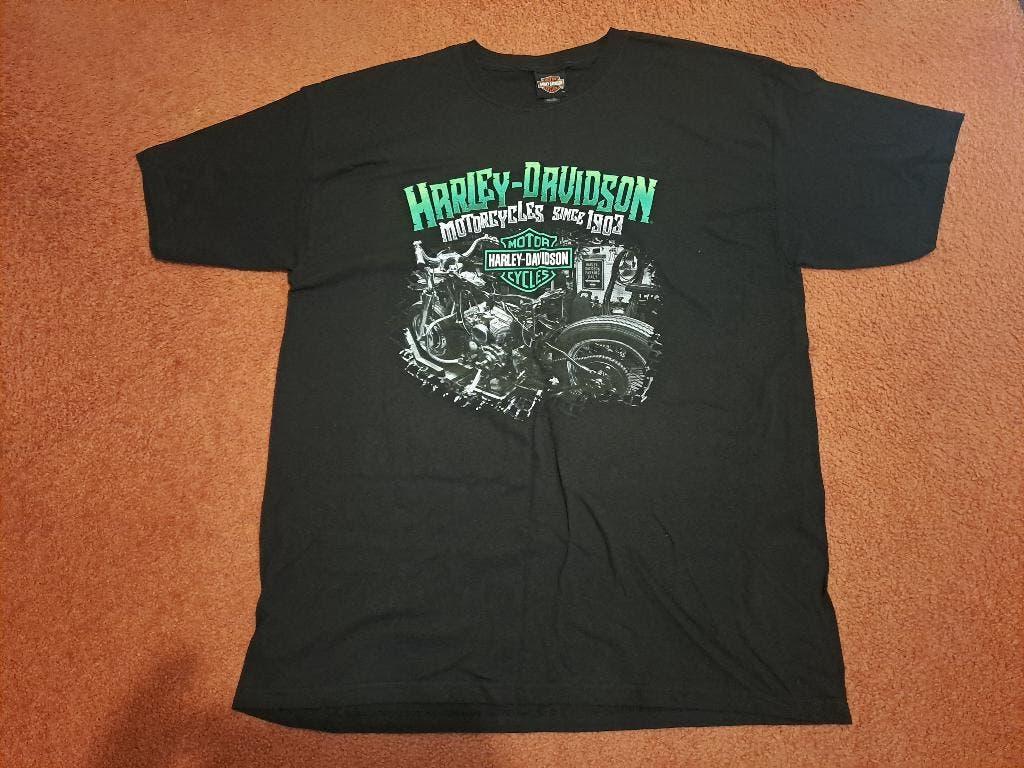 harley davidson t shirts, Zwart, Ophalen of Verzenden, Harley Davidson, Maat 56/58 (XL)