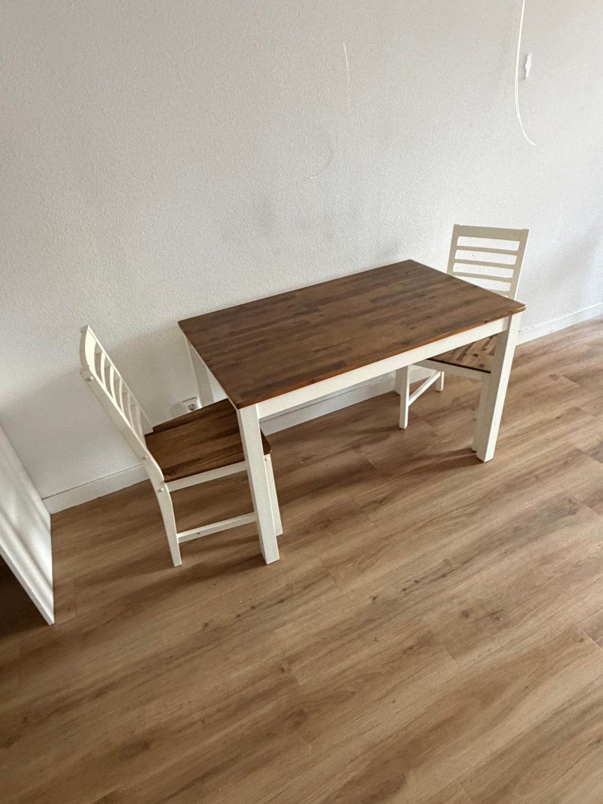Tafel + 2 stoelen - ophalen vanaf 25 september, Ophalen, Gebruikt, Tot twee personen, 50 tot 100 cm