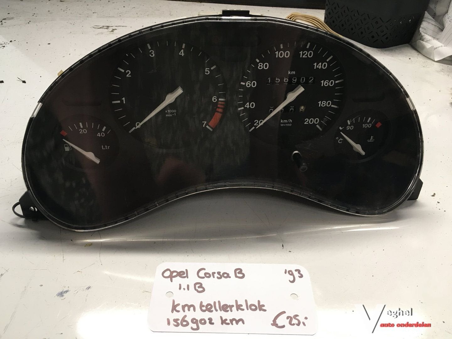 Opel Corsa B 1.1 Benzine 1993   Km Tellerklok, Gebruikt, -, -, Ophalen of Verzenden