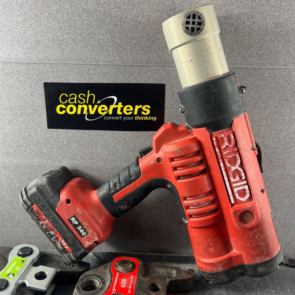 Ridgid RP340-B Perstang |6 persbekkens, 2accu, lader| 412766, Ophalen of Verzenden, Gebruikt, Overige typen, Ridgid