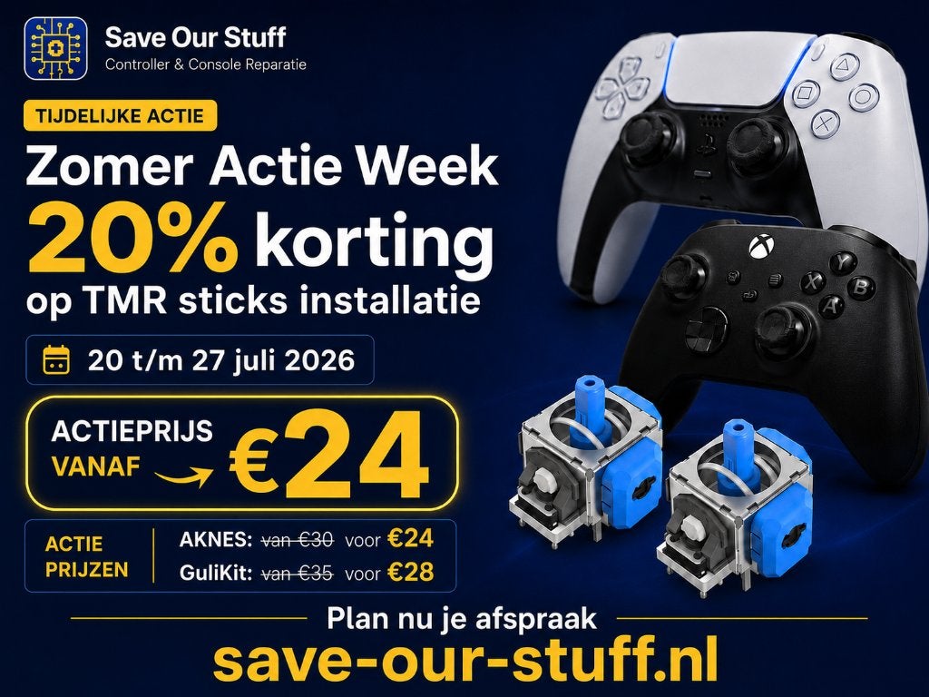 NOOIT MEER STICK DRIFT Reparatie PS5/XBox Controllers TMR, No cure no pay, Spelcomputers