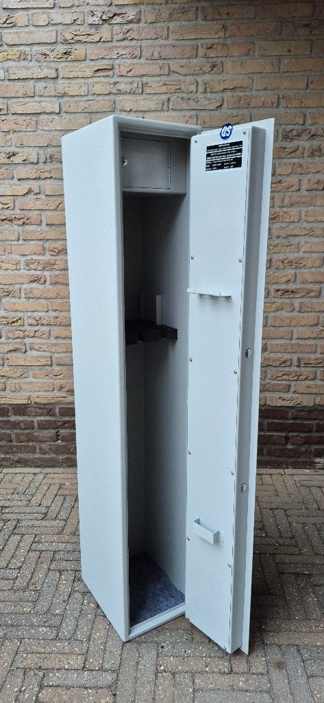 wapenkluis voor 5 geweren, Ophalen, Zo goed als nieuw