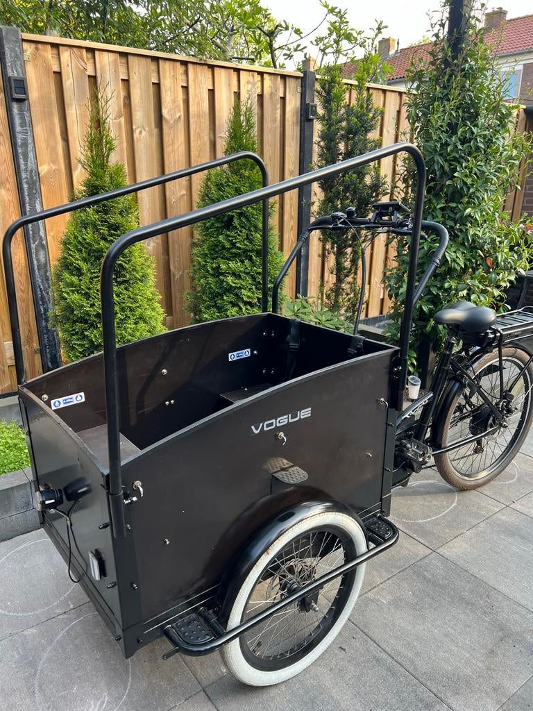 Troy elektrische bakfiets - Nieuw systeem & regenhuif!, Fietsen en Brommers, Fietsen | Bakfietsen, Elektrisch, Zo goed als nieuw