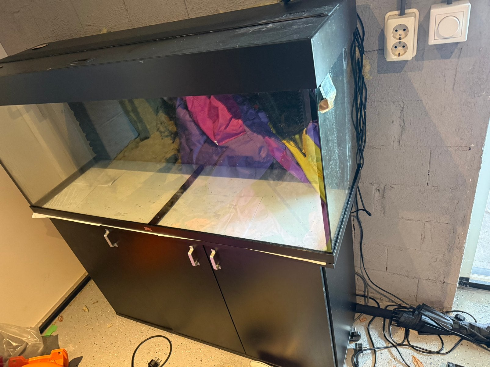 Juwel rio 240, Dieren en Toebehoren, Vissen | Aquaria en Toebehoren, Ophalen, Gebruikt, Leeg aquarium, Verwarming