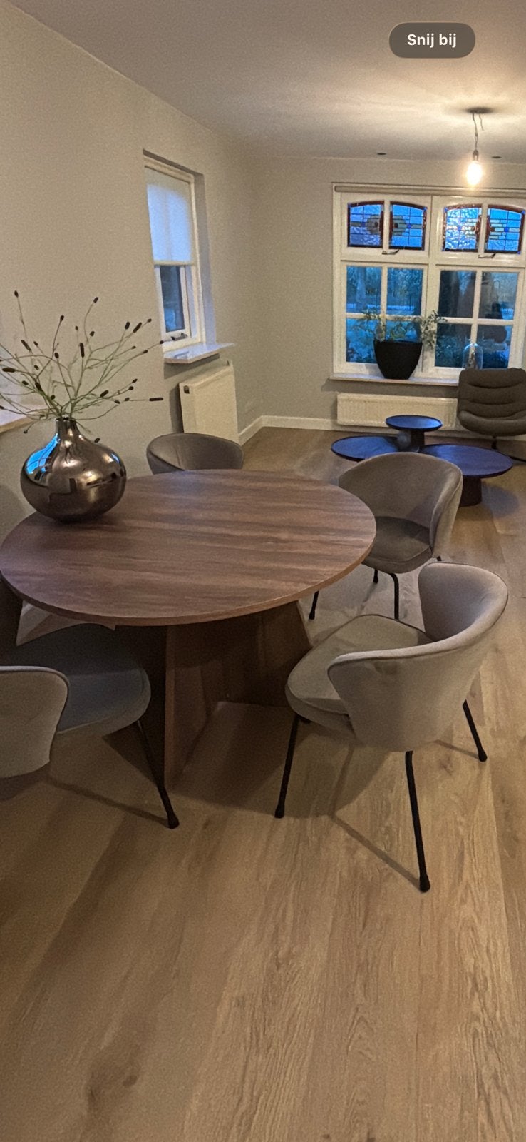 Ronde tafel 120 cm 75 cm hoog, Ophalen