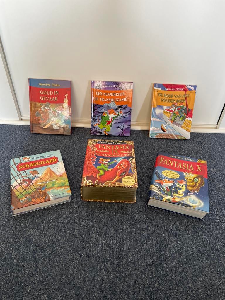 Geronimo Stilton boeken - 6 stuks - Moet weg!, Boeken, Ophalen, Zo goed als nieuw