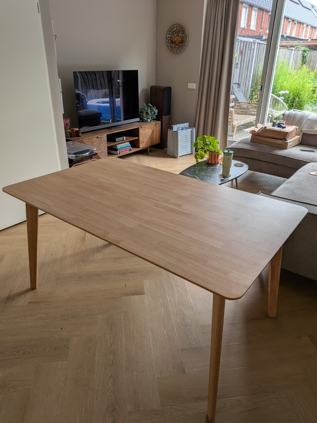 Sklum Eettafel 150x90 cm, Gebruikt, Scandinavisch, 150 tot 200 cm, Vier personen