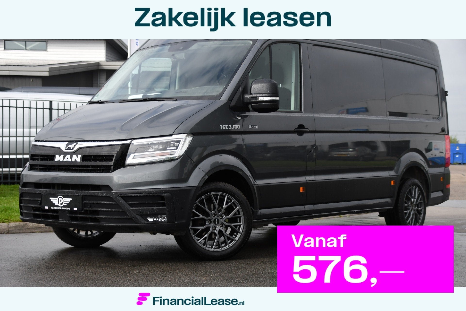 MAN TGE 3.180 35 2.0 L3H3 4x4 PB Edition Camera, Cruise, Car, Stof, Gebruikt, Euro 6, 4 cilinders