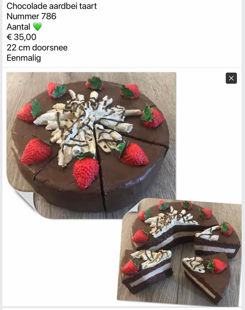 Div decoratie nep taart taartjes taarten DEEL 2, Ophalen, Nieuw