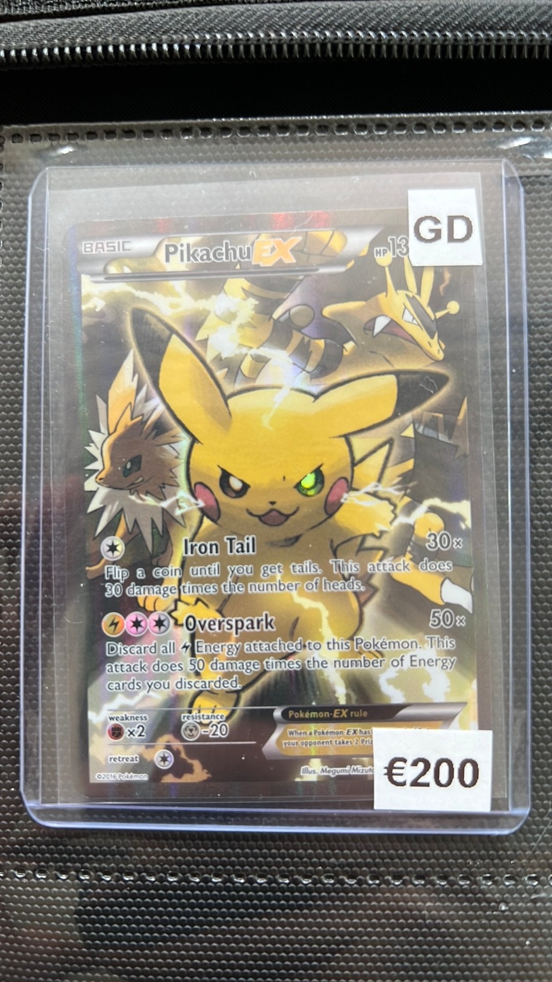 Pikachu Ex, Ophalen of Verzenden, Zo goed als nieuw