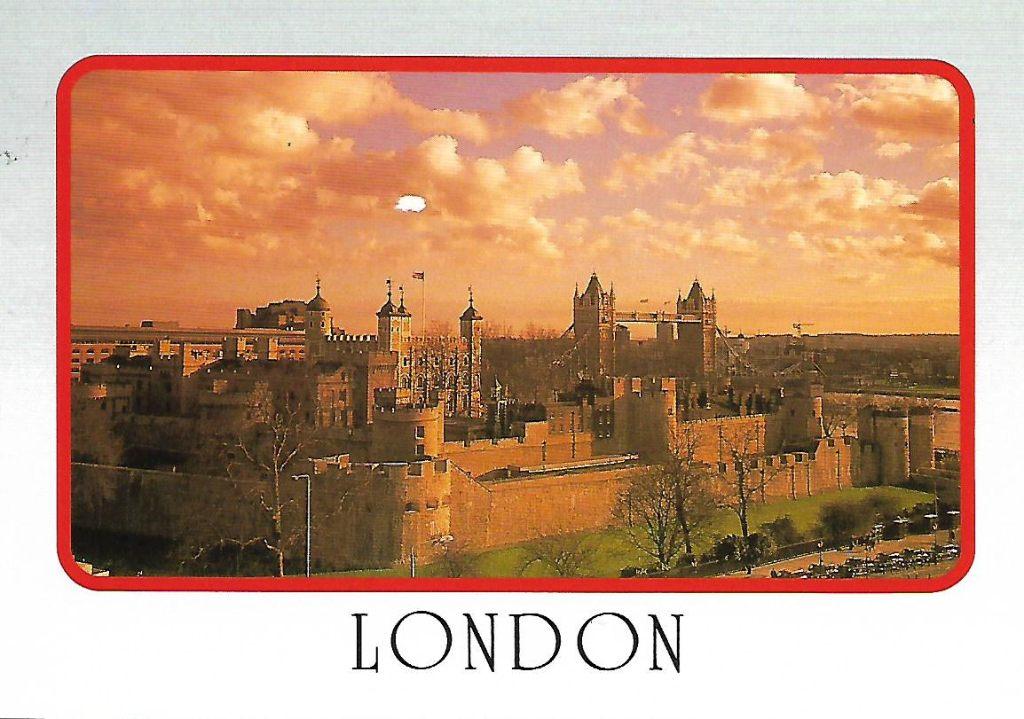 Londen- -Tower en Tower Bridge., Verzenden, 1980 tot heden, Gelopen, Engeland