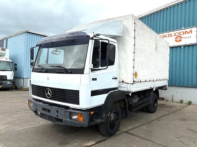 Mercedes-Benz LK 914 (6-CILINDER) WITH TENT BOX (MANUAL GEAR, Auto's, Vrachtwagens, Euro 2, Wit, Mercedes-Benz, Bedrijf