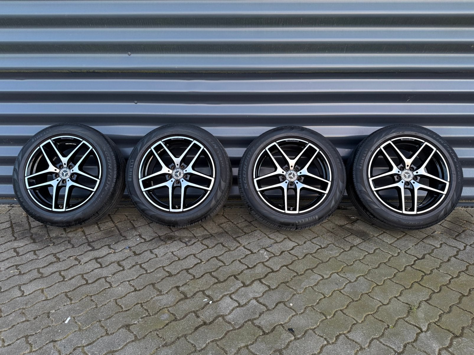 Orginele Mercedes GLC AMG 19 inch wielen, Auto-onderdelen, Banden en Velgen, Gebruikt, Banden en Velgen, 235 mm, Personenwagen