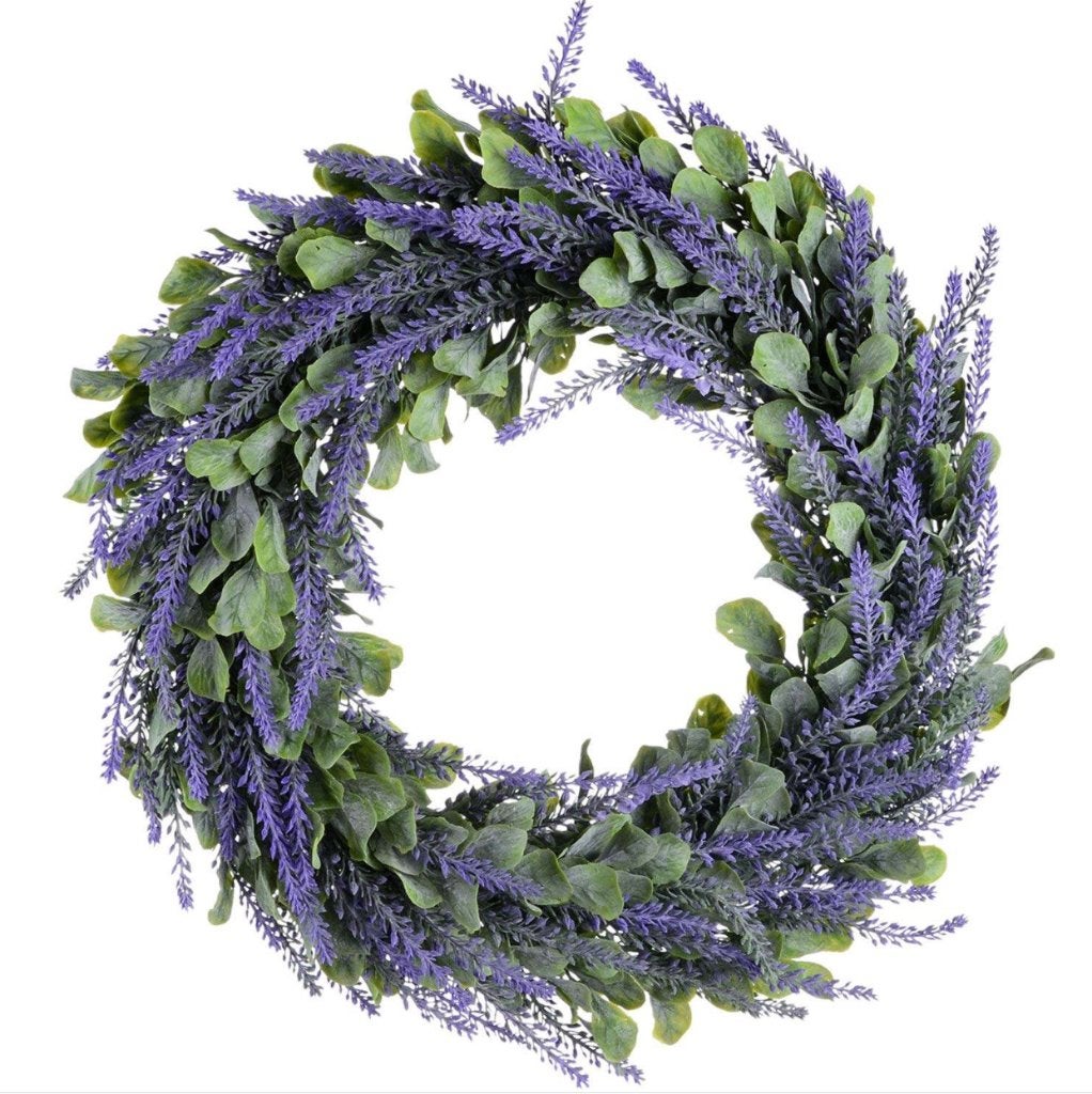 Kunst Lavendel Krans Nep Bloemen Bloemenkrans Sier Decor, Verzenden, Nieuw